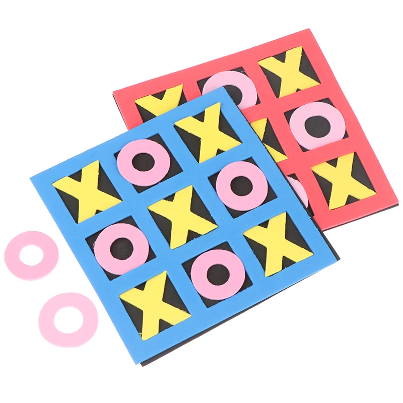 1PC Parent-Child Leisure Board Game Jiugongge XO Chessboard Funny Developing Intelligent Educational Tic Tac Toe Toy Kids Gift board game toys