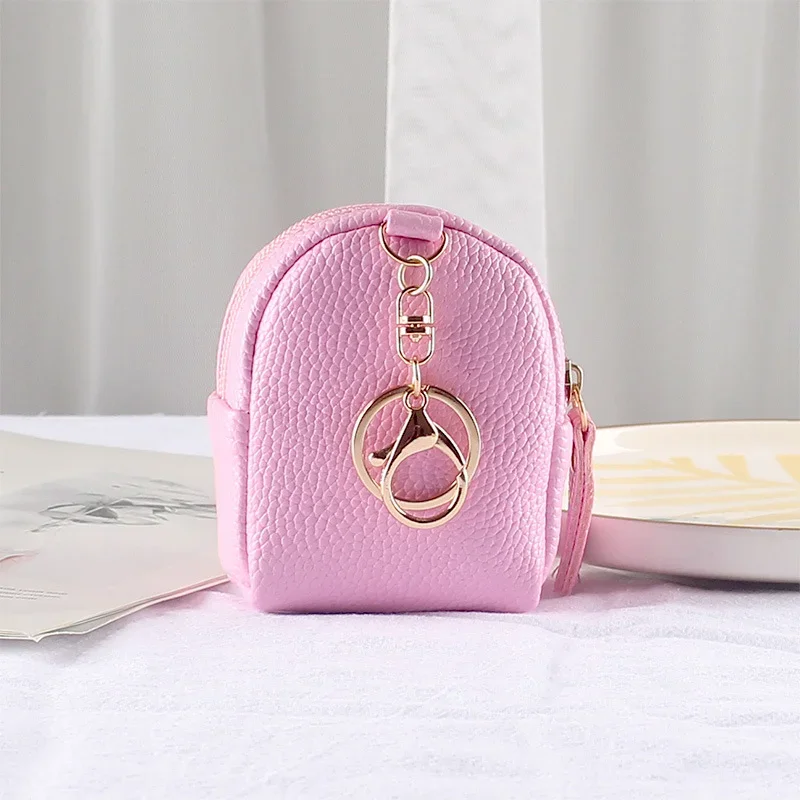 Cute Bag Shaped Tassel Double Layer Coin Purse for Women Girls Mini Backpack Keys Card Keychain Handbag coin purse women wallet coin wallet