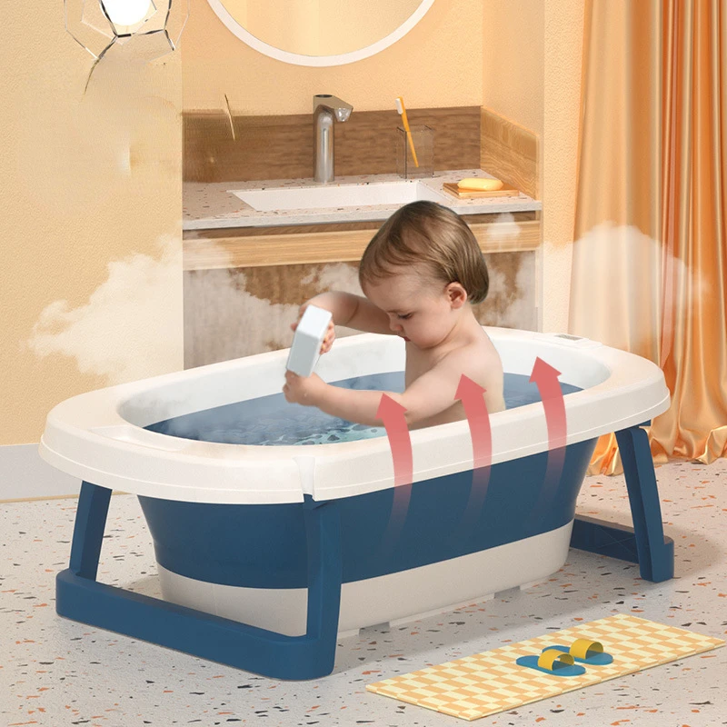 Foldable Baby Shower Tubs Easy Folding Baby Bath Tub With Nonslip