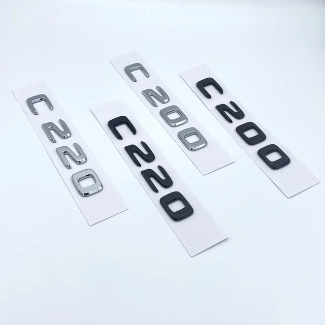 Autocollant Logo AMG Mercedes 3D Chrome - ABS, Pour Coffre Arrière - Décoration Voiture