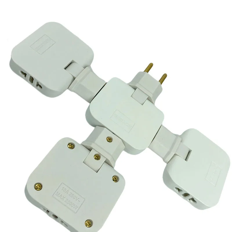 Power Strip European Plugs European Rotation Socket Travel Adapter