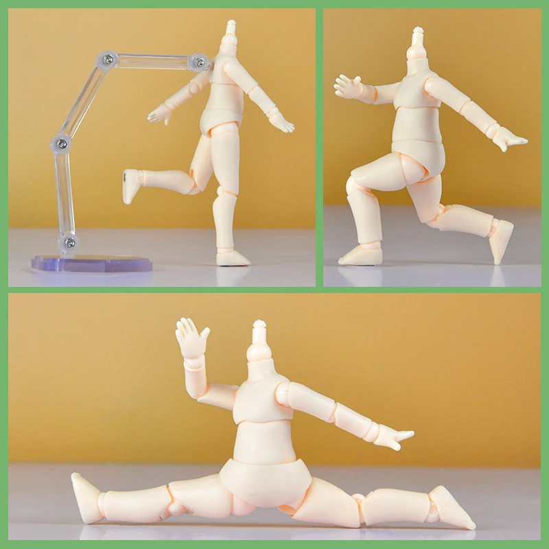 9.6cm 11CM Moveable Joints Doll toys YMY body suitable for GSC head ob11 1/12BJD doll body spherical joint doll toy hand set 4