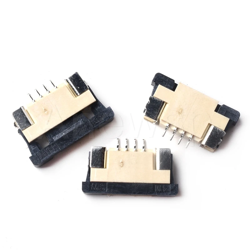 5 Pcs/Lot FFC/FPC Spacing of 1.0mm，Draw-Out Type，4/5/6/7/8/9/10/11/12/14/16/18/20/22-60p Flat Cable Connector