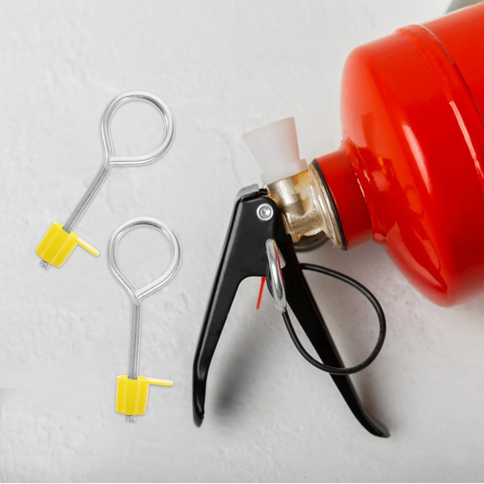 Fire Extinguisher Accessories Safety Pin Cap Replacement Part Seals Pull Lock Mechanism Tamper Proof Iron 50 Pcs