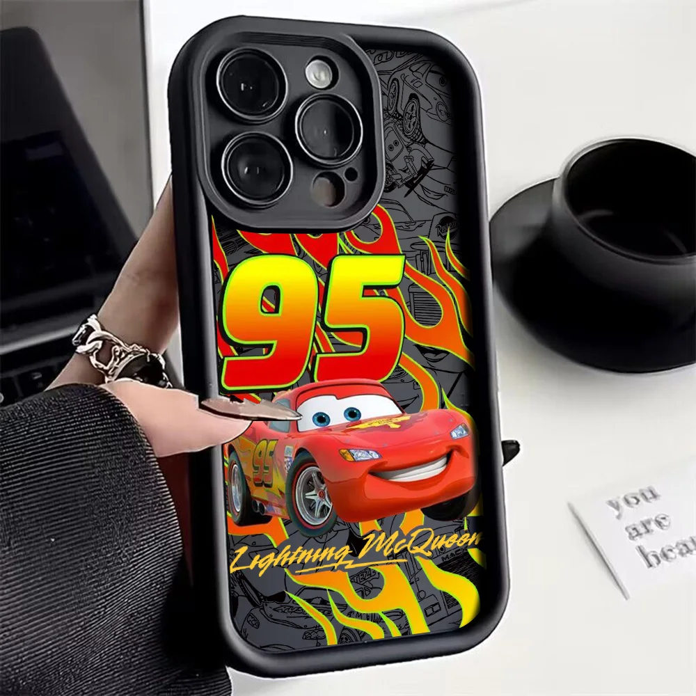Silicone TPU Cartoon Lightning Car Design Phone Case