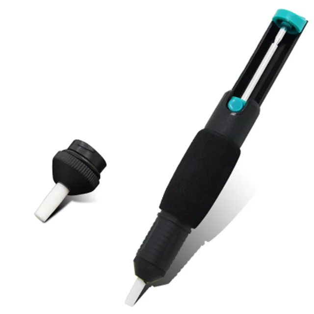 Aluminum Metal Desoldering Pump Suction Tin Gun Soldering Sucker Pen Removal Vacuum Soldering Iron Desolder Hand Welding Tools welding torch holder Welding & Soldering Supplies