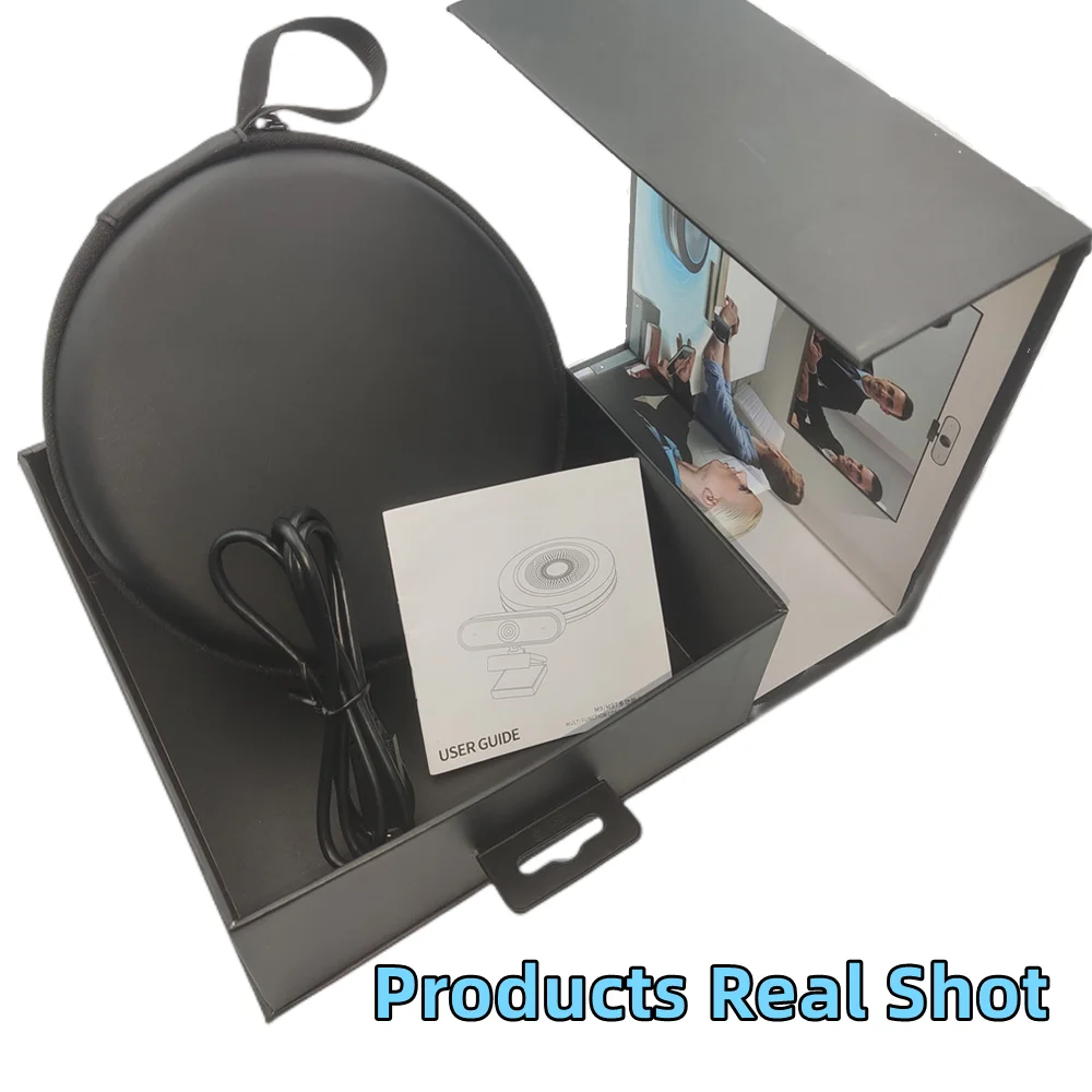 Microphone Wireless Video Conference Omnidirectional Bluetooth USB 360&deg; 8m Pickup Power Bank Speaker Stylish for Large Meeting