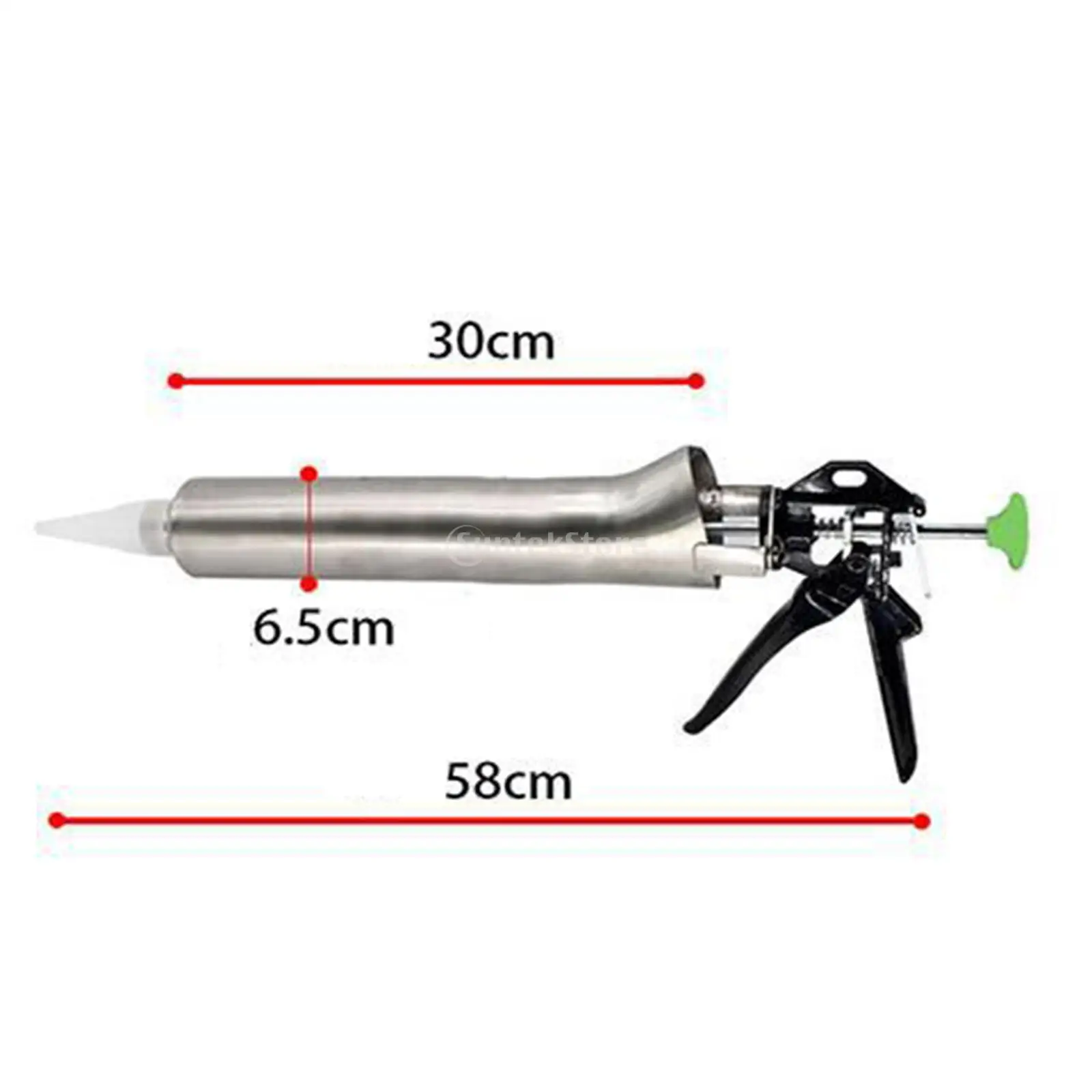 Caulking Gun Mortar Syringe Joint with 10 Nozzles Sprayer for Fill Terraces Floors Stainless Steel Hand Pointing Grouting Mortar caulking gun nozzles caulking gun grout filling tools