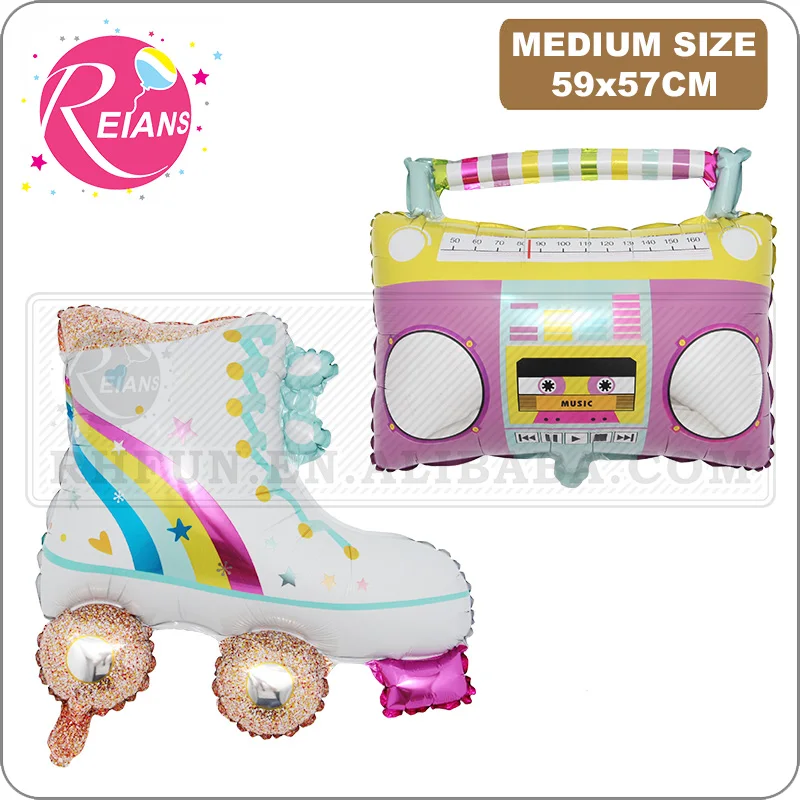 

Ice Roller Skate And Radio Balloons Inflatable Radio for 90s Parties Decor Hip Hop Theme Birthday Party Decorations Kid Toy