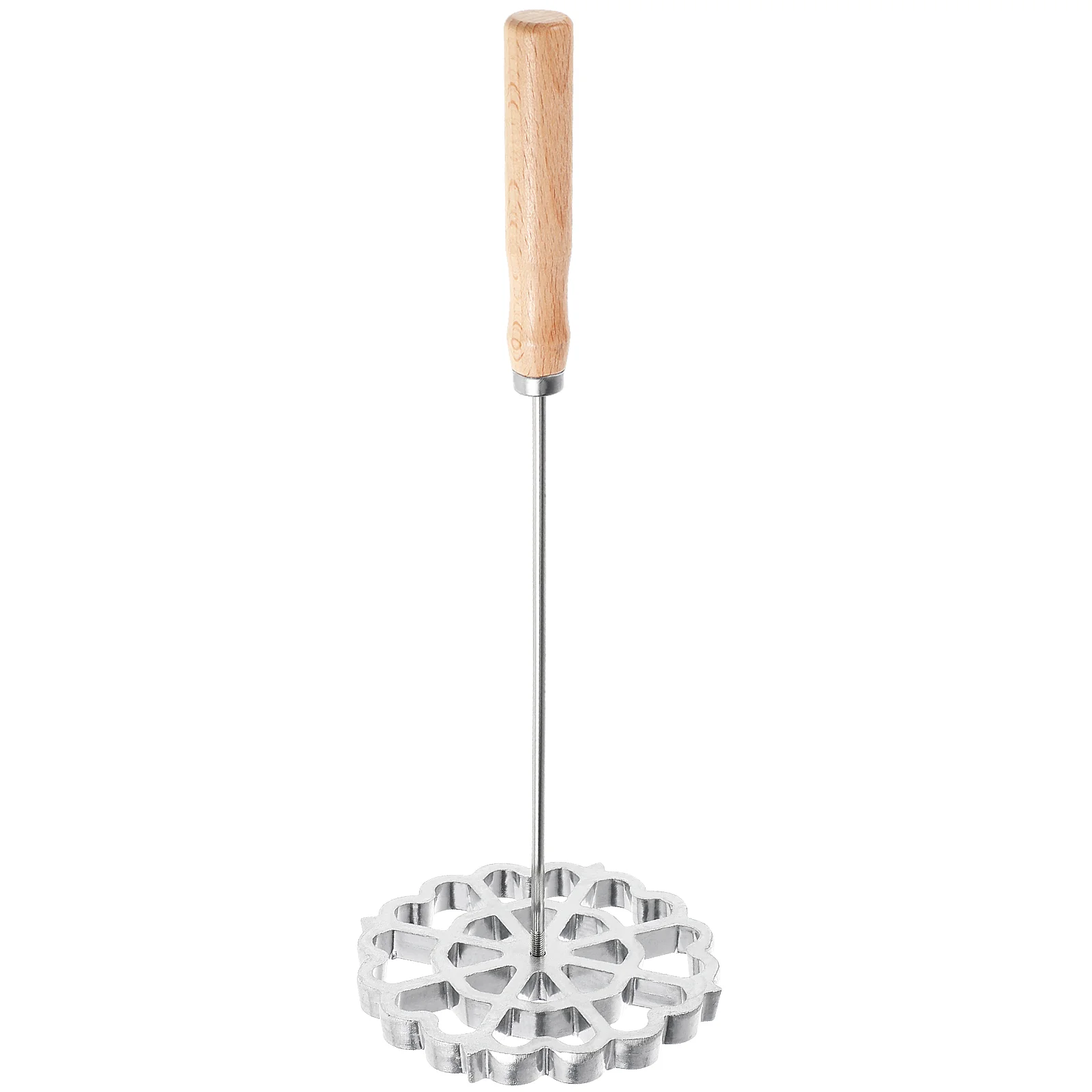 

Swedish Rosette Iron Mini Small Strainer Molds Wooden Handle Non-Stick Frying Mini Funnel Cake Making Bunuelos Cookie S Mesh