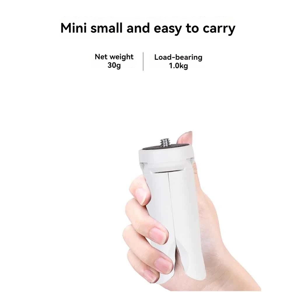 Mini Tripod Phone Stabilizer for Enhanced Photography & Videography White