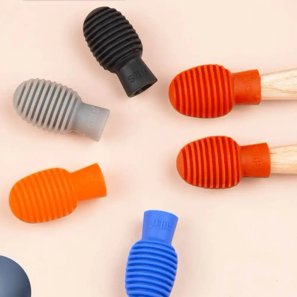 2Pcs Silicone Drumstick Practice Tips Silent Mute Percussion Accessories Tips Damper Drumstick Mute Damper