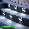 Solar LED Light Fence Light Outdoor Stainless Steel Light Waterproof Stair light Patio light Step light Wall light Garden lights 6