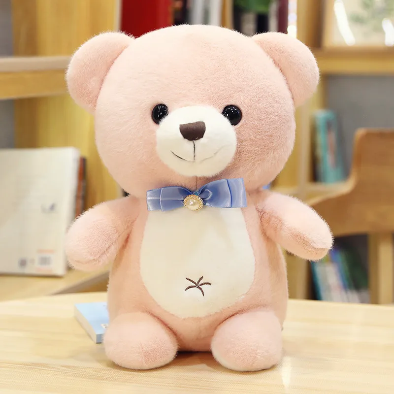 

25-45cm Cute Teddy Bear Plush Animal Stuffed Doll Kawaii Children's Sleeping Soothing Throw Pillow Room Sofa Decorative Cushion