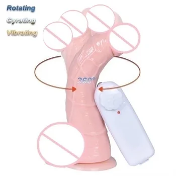 Dildo Vibrator Erotic Sextoys Realistic Huge Penis Strong Suction Cup Dick Vibrators for Women Vibrating Adult Products Sex Shop 4