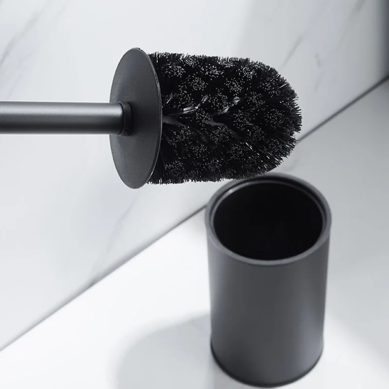 Modern Stainless Steel Toilet Brush Set Detachable Bathroom Bowl Brush toilet brush set