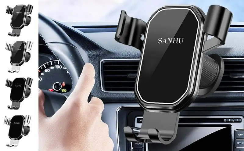 

Car Gravity-Sensitive Phone Stand With Automatic Clamping Anti Deform Auto Mobile Phone Holder Vehicles Phone Mount For Cars