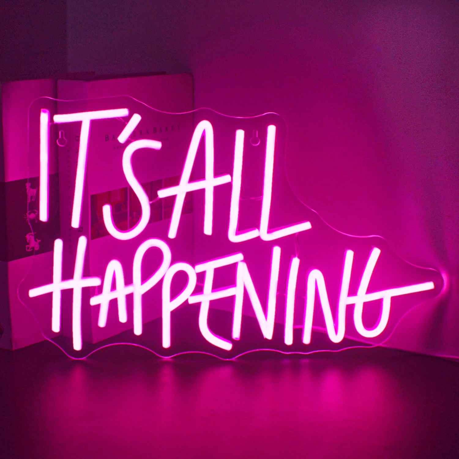 

It's All Happening Neon Light USB Dimmable Neon Light for Wall Decor Used for Bedroom Home Bar Club Wedding Birthday Party