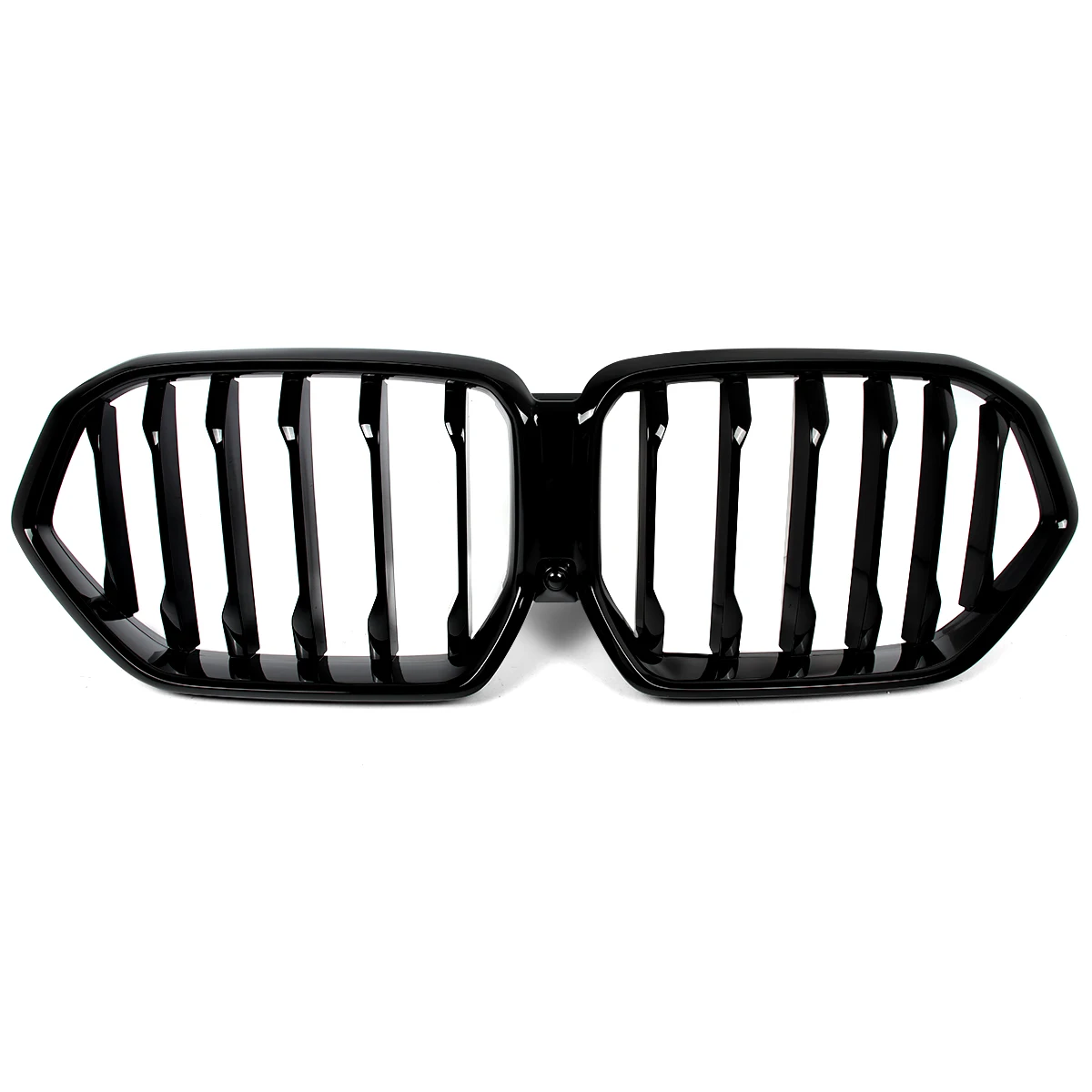 Für BMW X6 G06 X6M F96 2020 2021 2022 2023 Einzellatte Frontstoßstange Nierengrill Mittelgitter Glänzend Schwarz Magickit – Detail 2