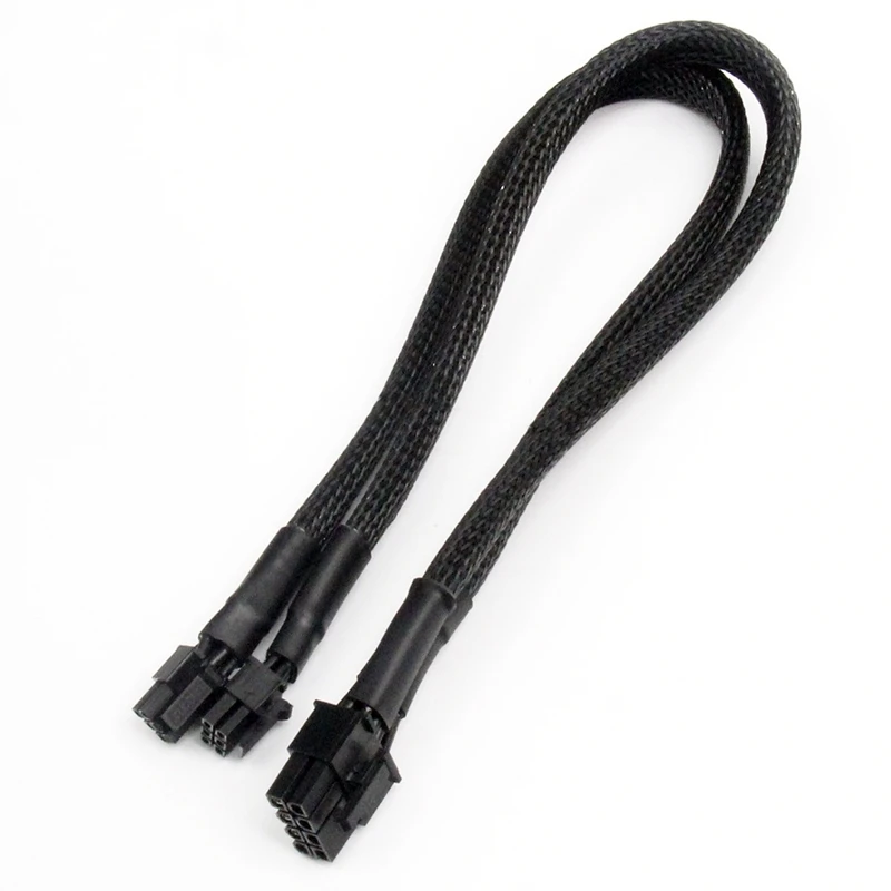Mini Duplo Pinos para Pinos Pci Express Placa de Vídeo Adaptador de Alimentação Cabo Sleeved para Mac Pro Torre Power Mac g5 15 Polegadas