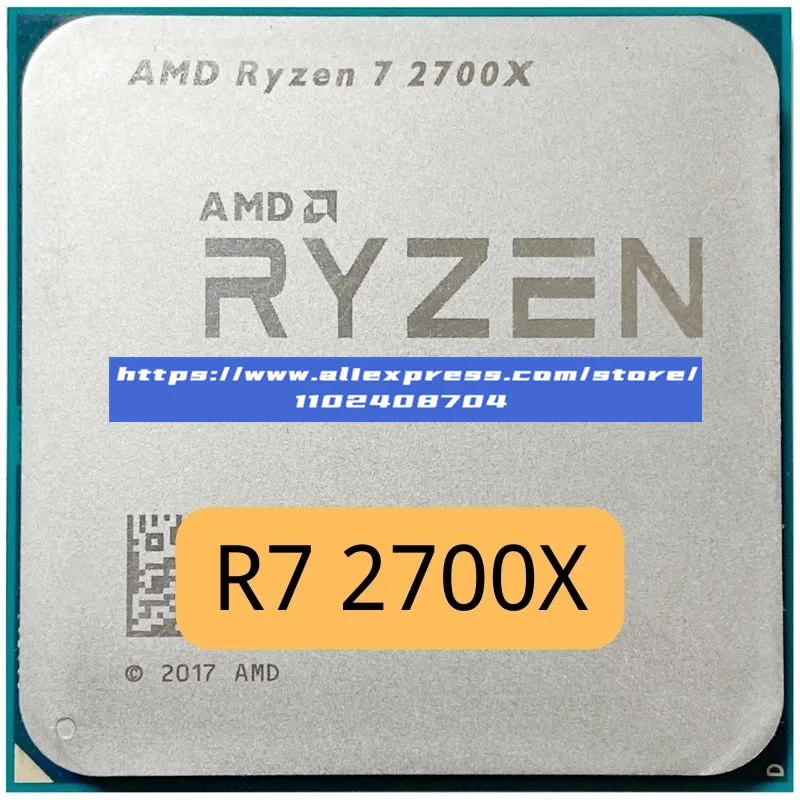 

AMD Ryzen 7 2700X R7 2700X 3.7 GHz Eight-Core Sixteen-Thread 16M 105W CPU Processor YD270XBGM88AF Socket AM4