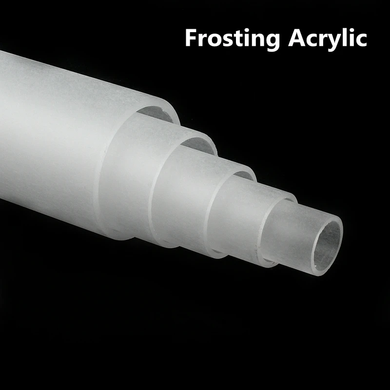 Lot De 2 Tubes En Acrylique Blanc Laiteux - 70 Mm X 50 Cm, Rigides, Pour Aquarium, Irrigation, DIY