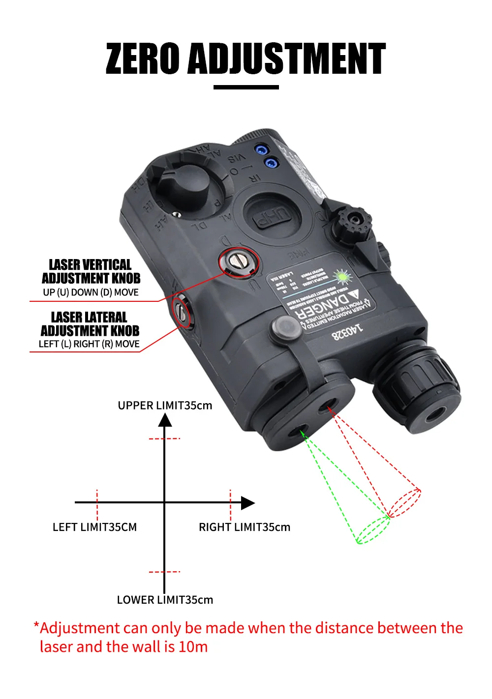 Airsoft PEQ15 IR Fill Light SF M300 Flashlight Dual Function