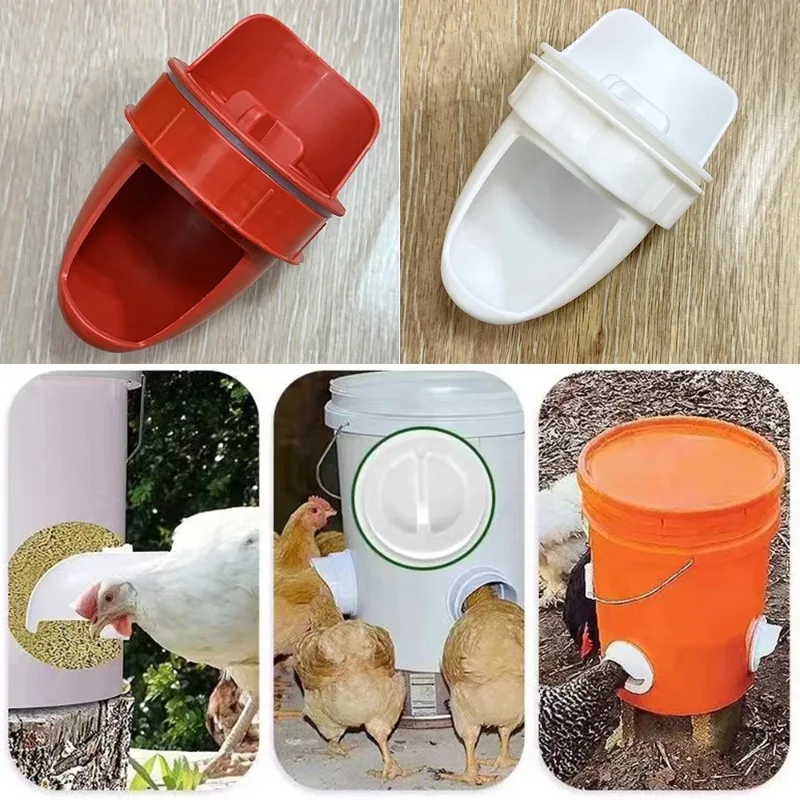 Chicken Poultry Feeder DIY Rain Proof Gravity Feed Kit