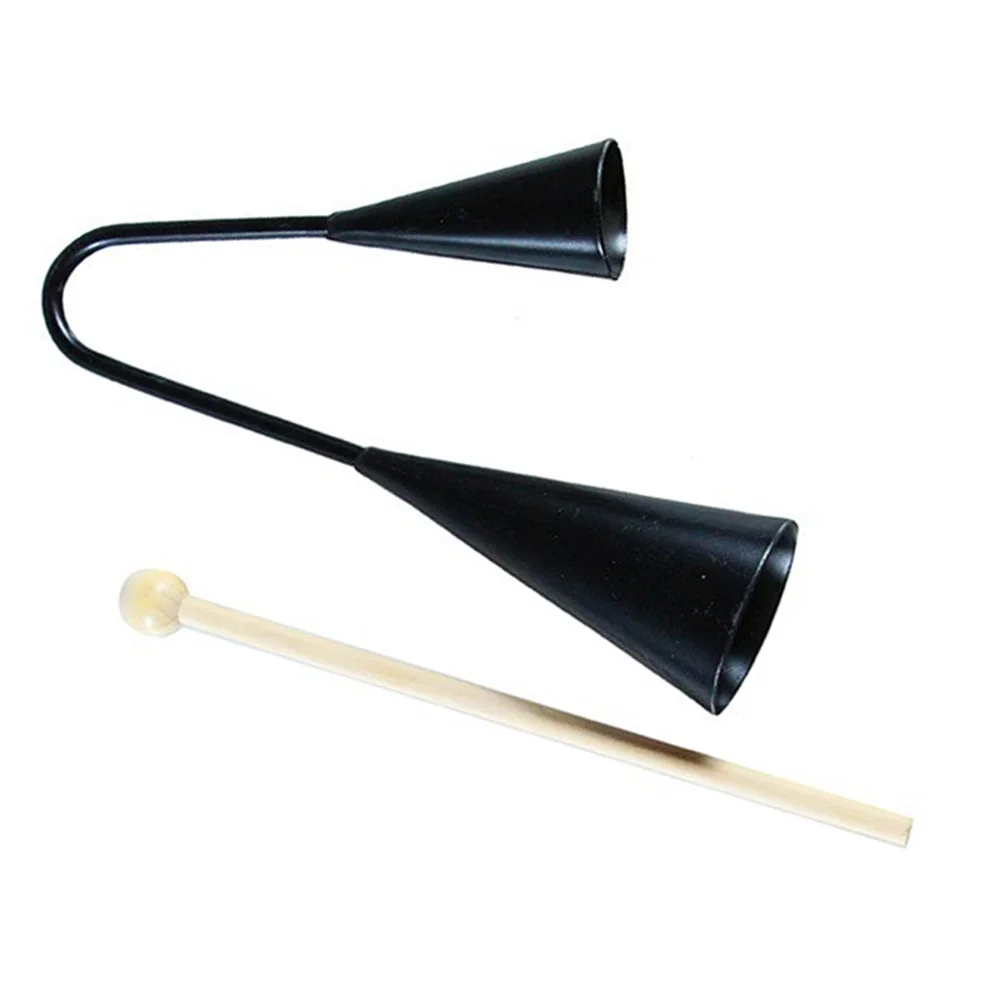 AgKnitting Bell-Bâton en bois pour enfants, Samba, PerSCH, Instruments de musique en forme