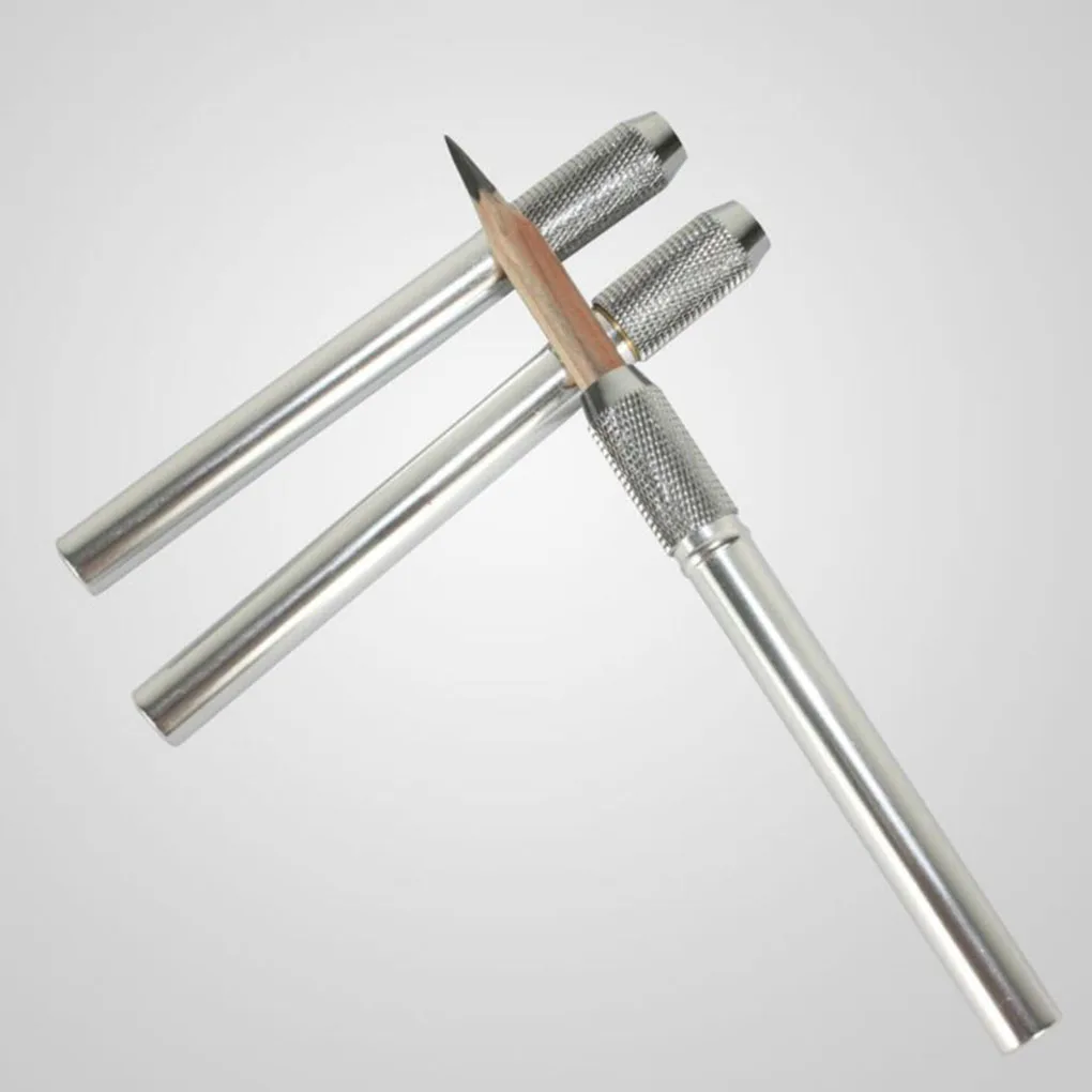 

Aluminum Alloy Pencil Extender Skid-proof Rotary Drawing Pencils Painting Pen Holder Extender Stationery Accessories