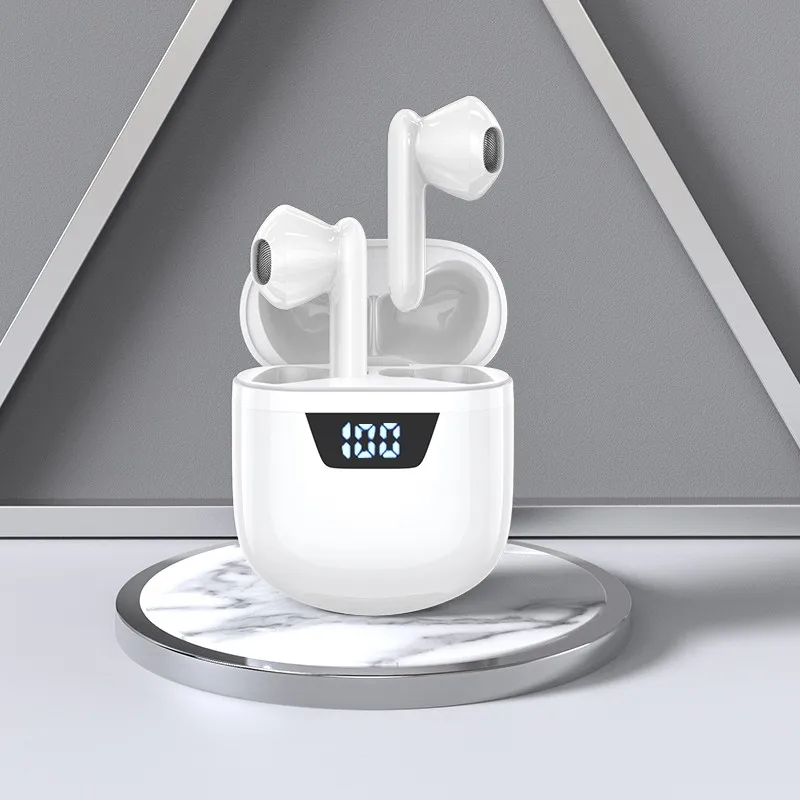 

Wireless Earphone LED Digital Display Fingerprint Touch Subwoofer Intelligent Listen to Music Bluetooth-compatible Headphones