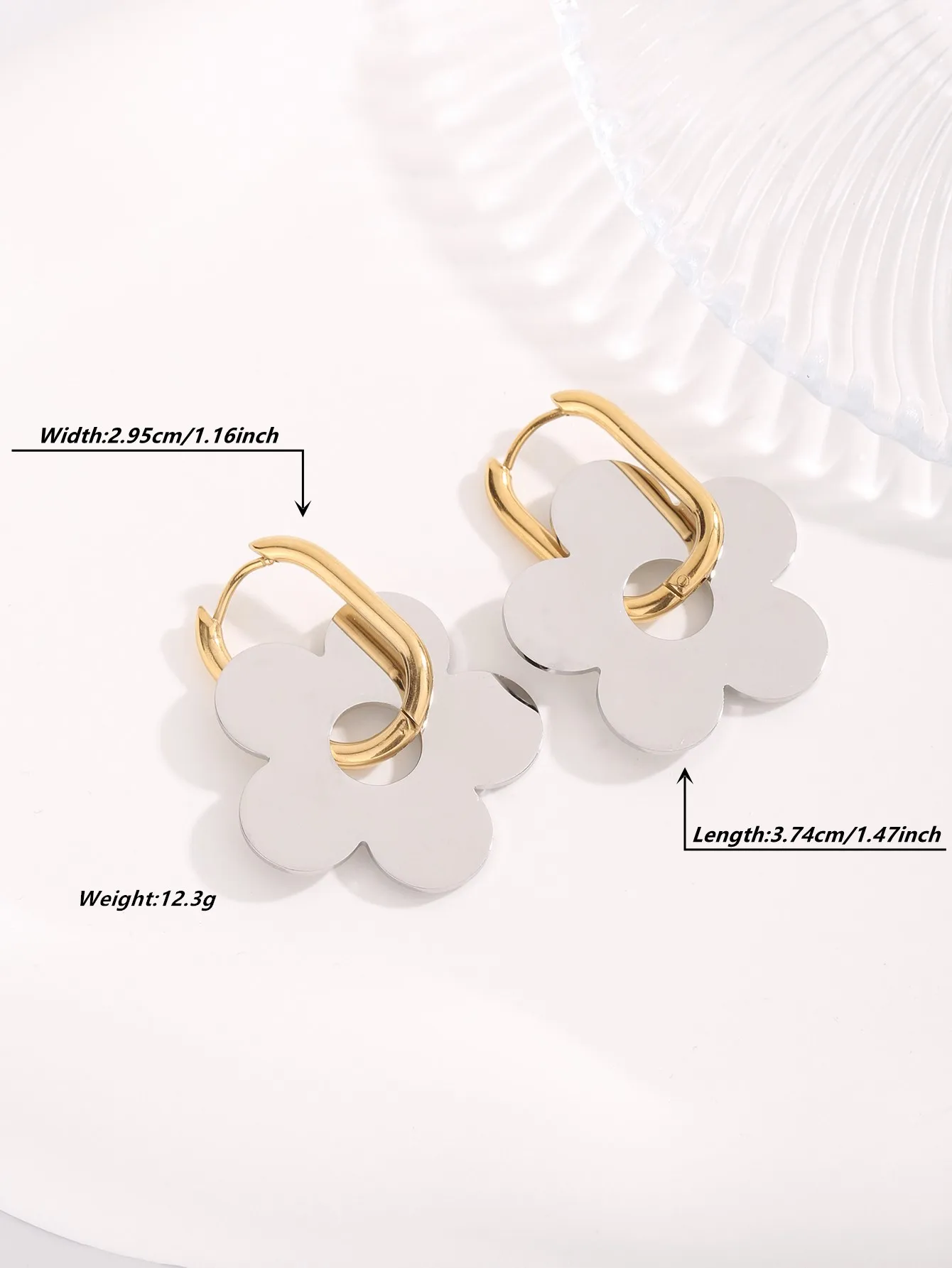 Boucles D'oreilles Créoles Plaqué Or 14K - Lot De 10 Paires, Hypoallergéniques, Léger, Cadeau Femme - 7