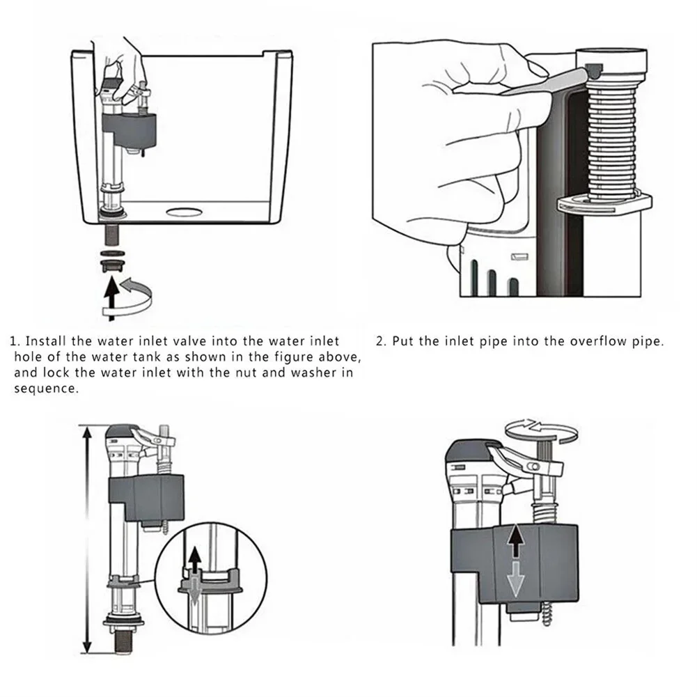 Toilet Tank Accessories G12 Bottom Inlet Fill Valve