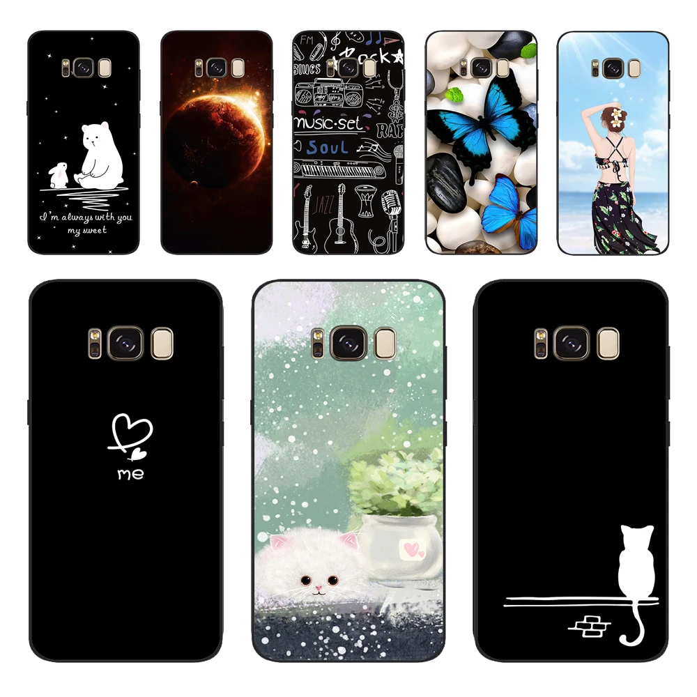 Per Samsung S 8 S8 Cover Posteriore Per Samsung Galaxy S8 Plus Custodia Morbida In Silicone Tpu Fundas Coque Per Samsung S8 Caso