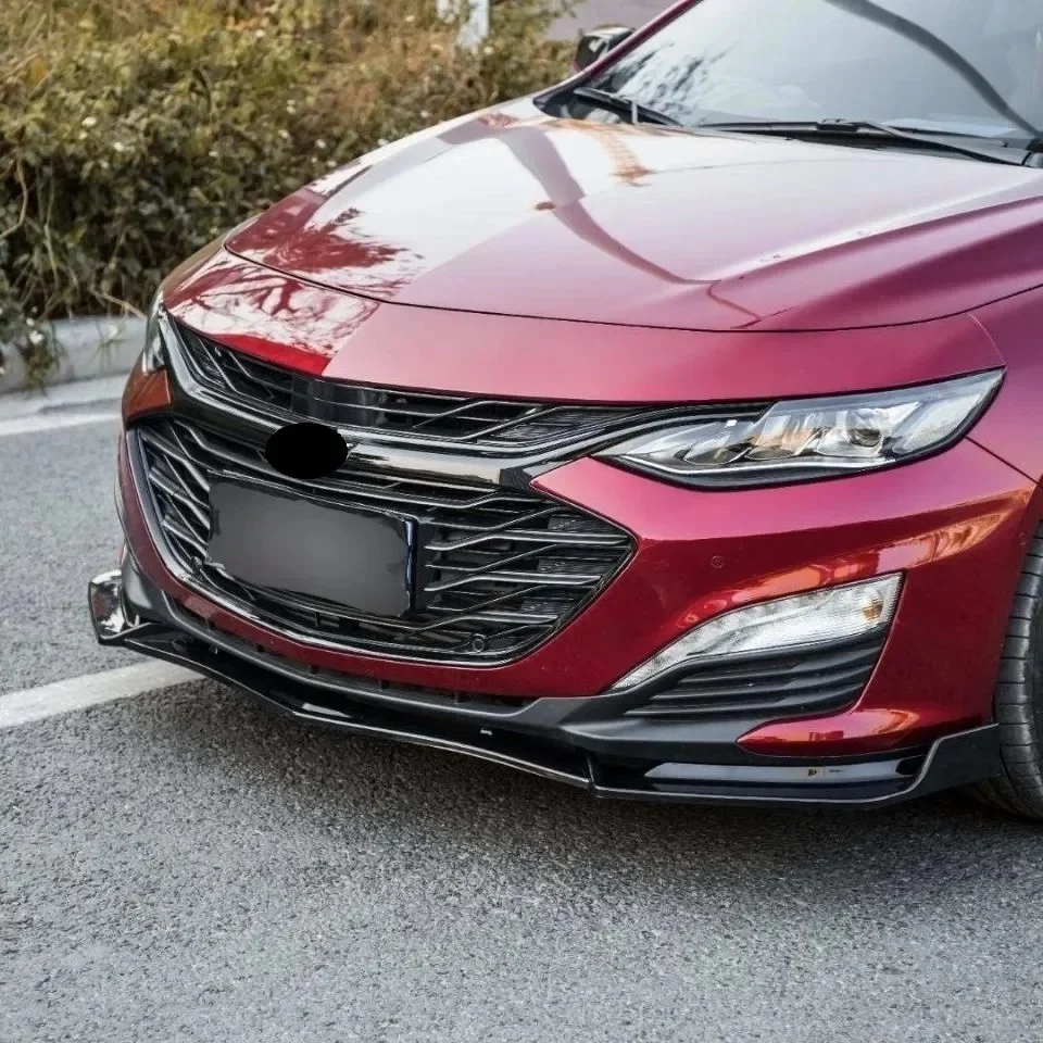 For Chevrolet Malibu XL 2016-2021 Front Bumper Lip Spoiler Lower Blade Splitter Combat Front Shovel Body Exterior Refit Kit