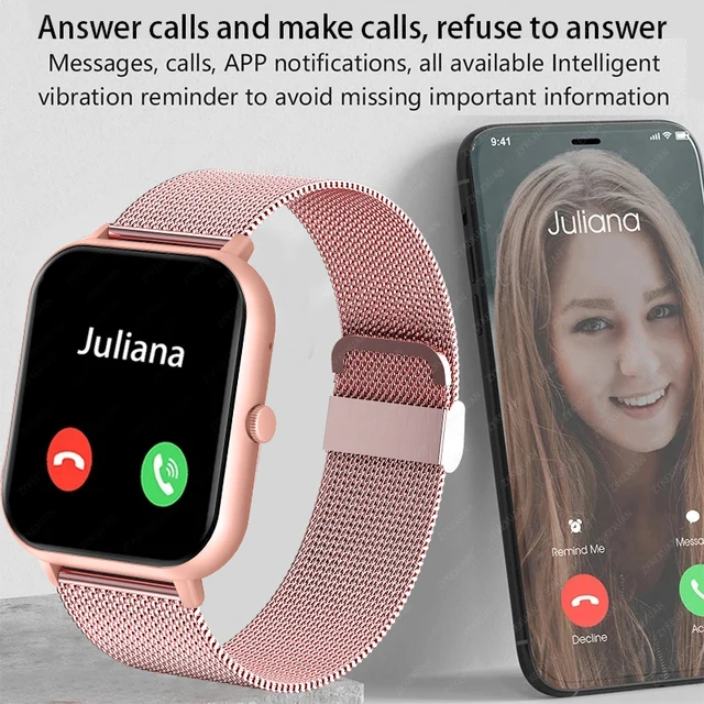 2023 New Bluetooth Call Smart Watch Women Men Heart Rate Blood Oxygen Voice Assistant 100+Sports Ladies Smartwatch For Xiaomi 3