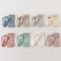 Baby Knee Pads Socks Set Kids Anti-slip Socks Kneecap Infant Crawling Safety Floor Socks Knee Protector Kneepad Girls Leg Warmer 6