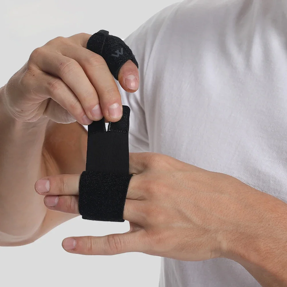 Basketball Professional Finger Protection Comfortable Breathable Single Finger Double Strap Fit Joint Stable Support 1PC