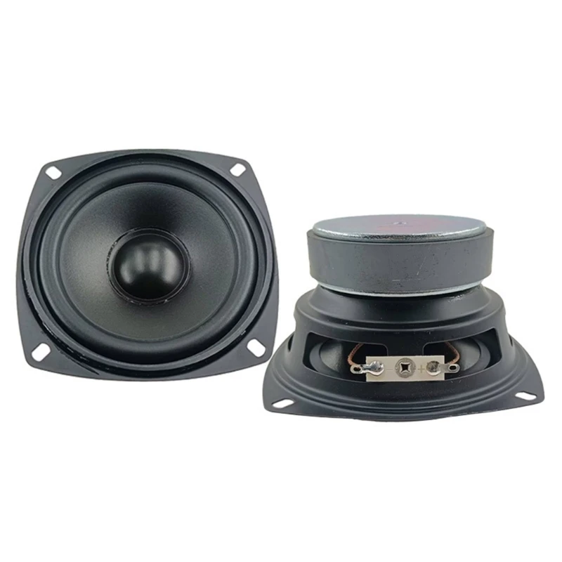 2Pcs 4inch 4Ohm 20W Low Frequency Waterproof Full Requency Bass Speaker Tweeters