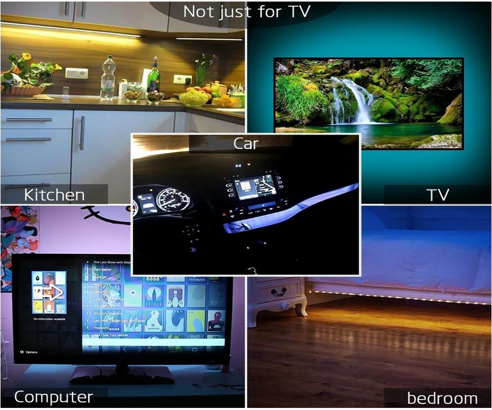 2m LED Streifen SMD 2835 USB TV