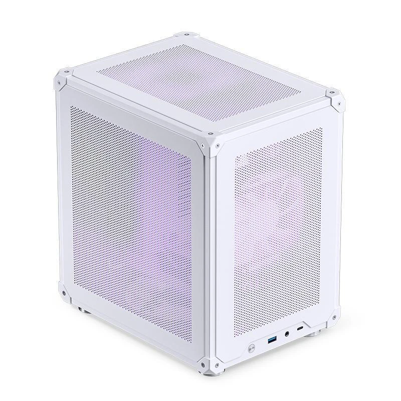 JONSBO 미니 데스크탑 PC 케이스, C타입 인터페이스, 지지대 CPU 쿨러 ≤ 75mm, C6 ITX, MATX, 가정 및 사무실