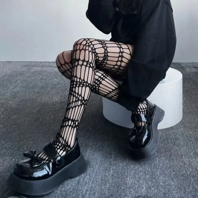 Lolita gothic girls fishnet stockings women fashion Halloween tights