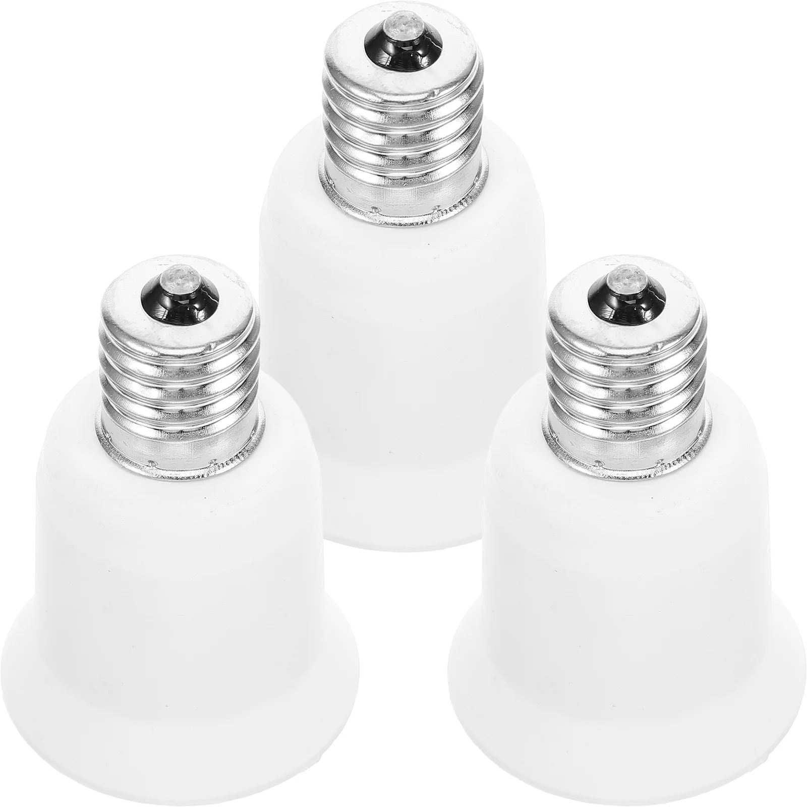 

3 Pcs Conversion Lamp Holder Light Bulbs for Chandelier Socket Screw Adapter Converter Replacement Kit Splitter Pbt E17 to E27