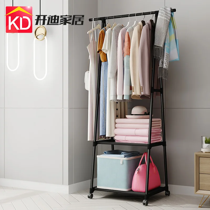 Simple Assembly Coat Rack Floor Hanger Bedroom Coat Rack Hanger Clothes
