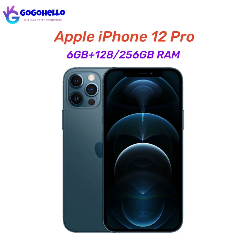 Apple Iphone 12 Pro 128Gb 256Gb Rom 6.1 "Super Retina Oled Face Id Nfc Ios Sbloccato 5G Originale Iphone 12Pro Cellulare