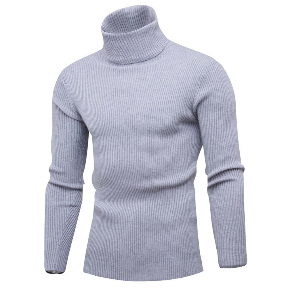Mens Turtleneck Sweater Pullover Thermo Shirt Long Sleeve Jumper Tops Warm Casual Slim Fit T-Shirt Thermal Underwear