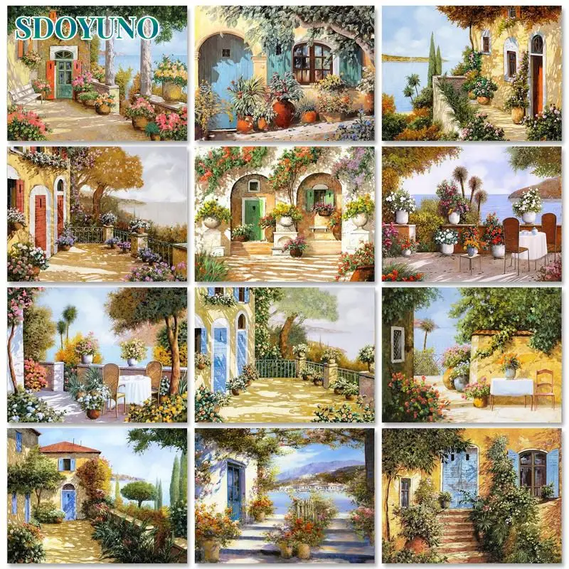 

Набор для рисования по номерам на холсте «Океанский дом»