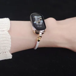 Stylish Twist Rope Bracelet for Mi Smart Band - New Design Wristband Accessory (White)