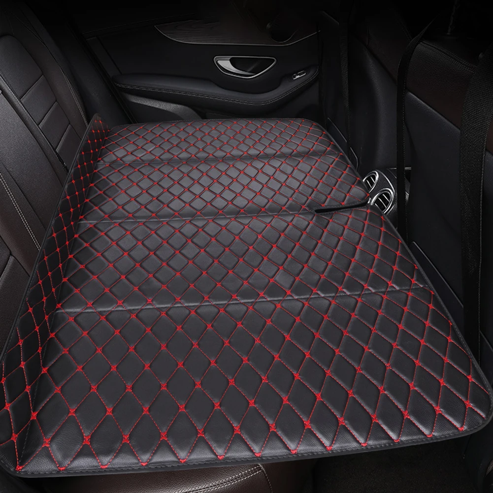 Quilted Car Travel Bed Non-Inflatable Rear Seat Sleeping Pad Adjustable Folding Camping Mattress for Outdoor Travel