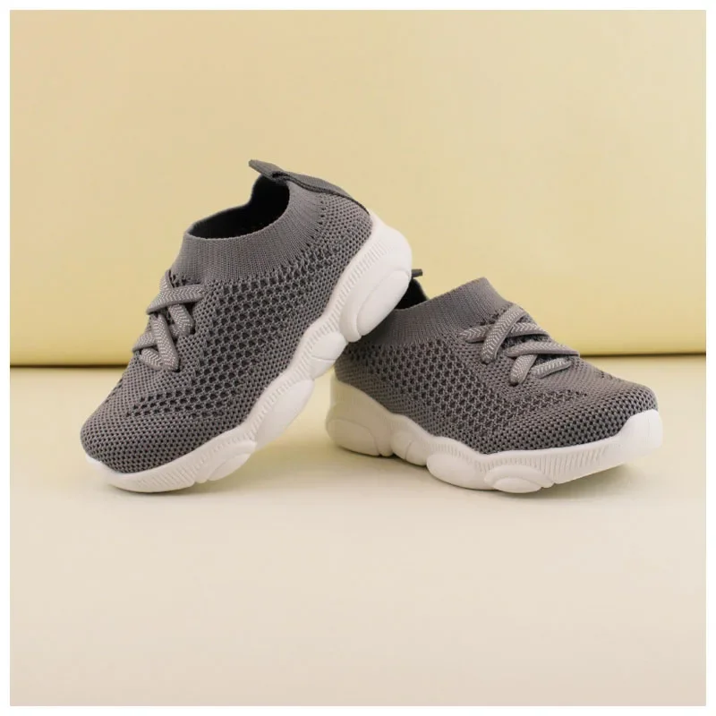 Baby Shoes Children Sports Shoes Girl 1 To 6 Years Toddler Boy Sneakers Breathable Kint Upper Slip On